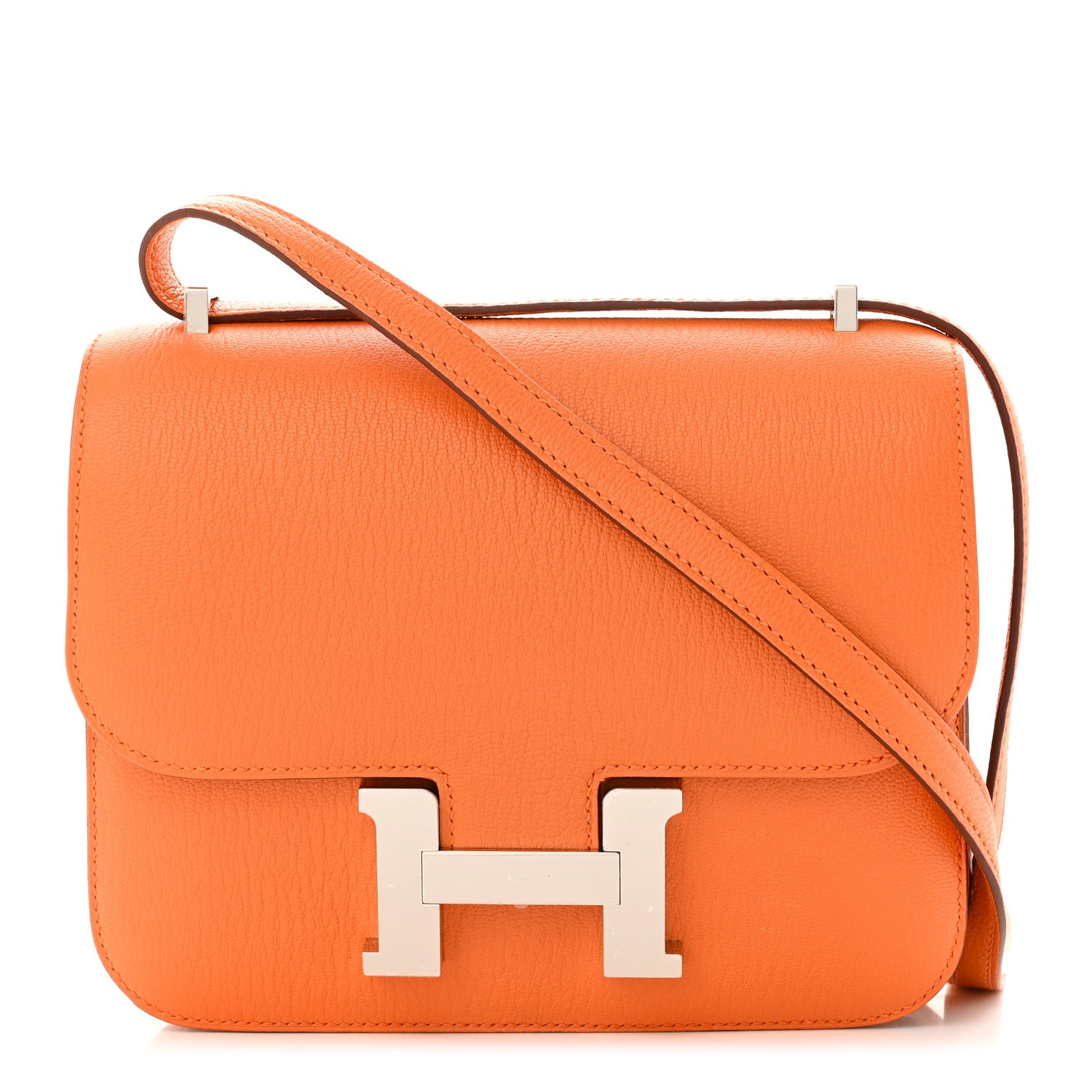 Hermes Chevre Mysore Verso Constance 18 Orange Rose Lipstick 1 of 12
