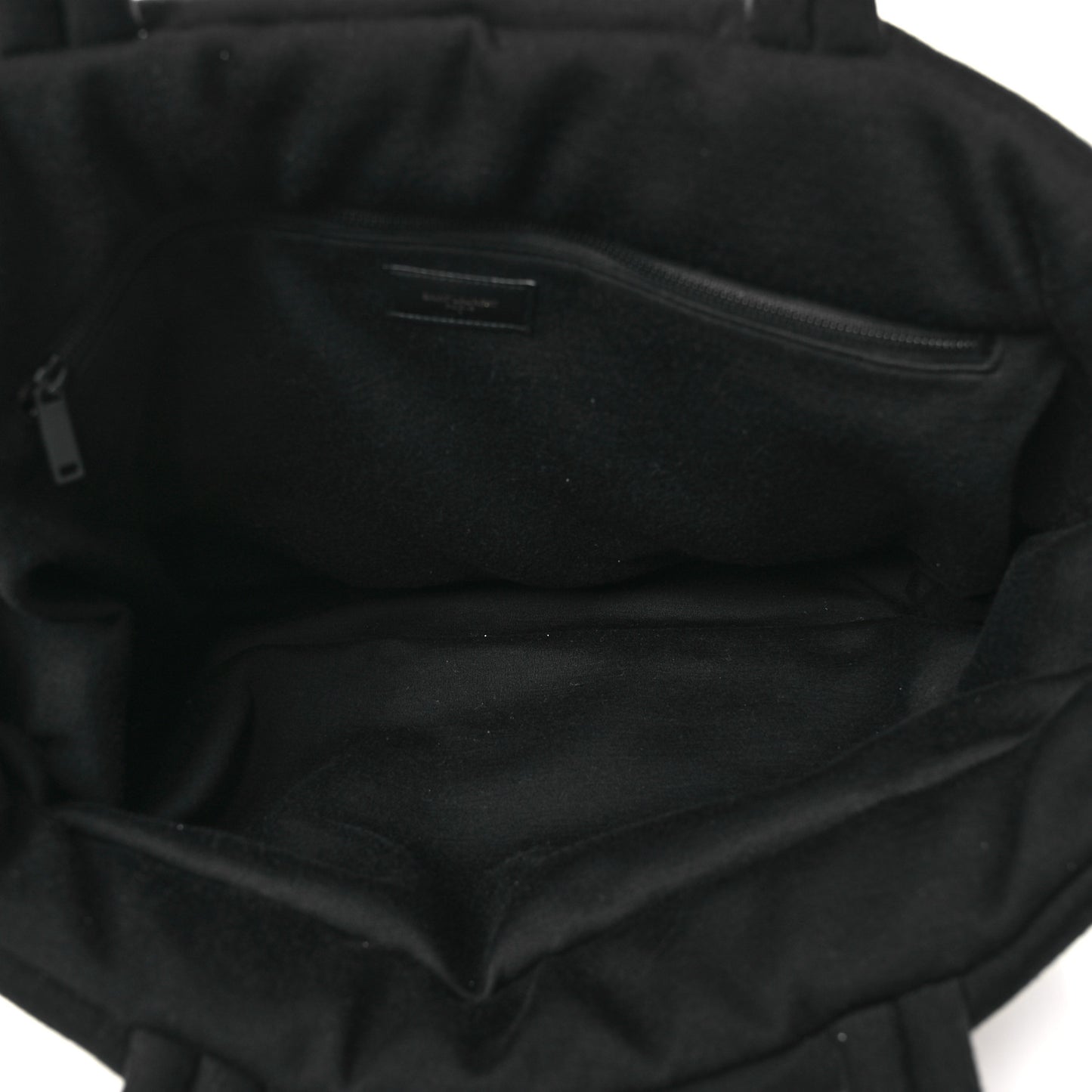 Jersey Wide Puffer Tote Black