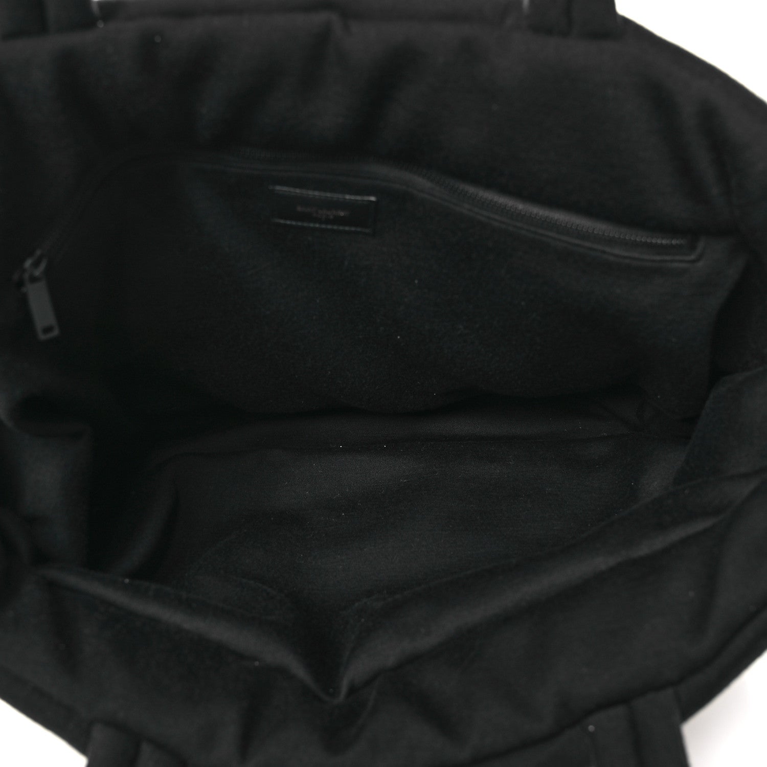 Saint Laurent Jersey Wide Puffer Tote Black 5 of 10