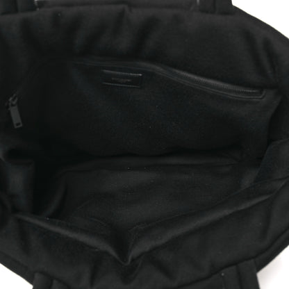 Saint Laurent Jersey Wide Puffer Tote Black 5 of 10