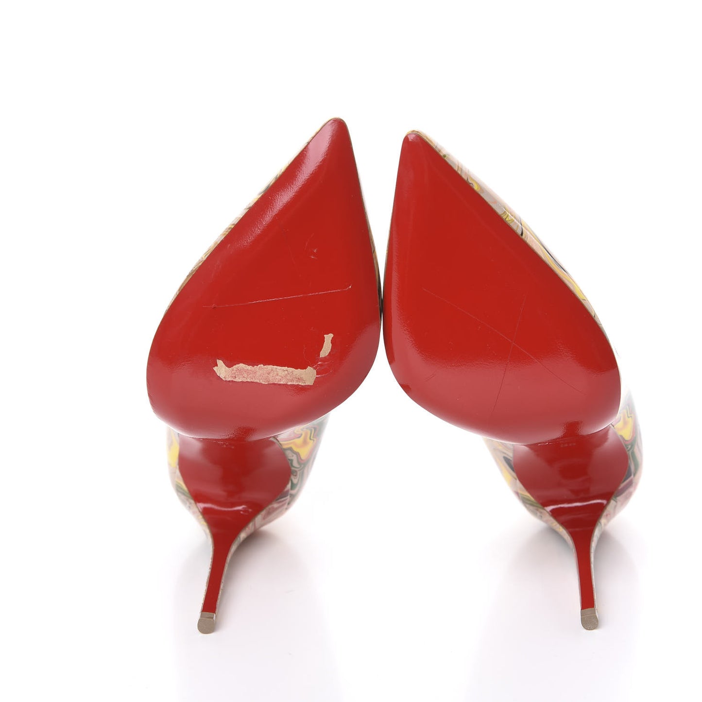 Patent Marble Swirl Pigalle Follies 100 Pumps 35 Multicolor