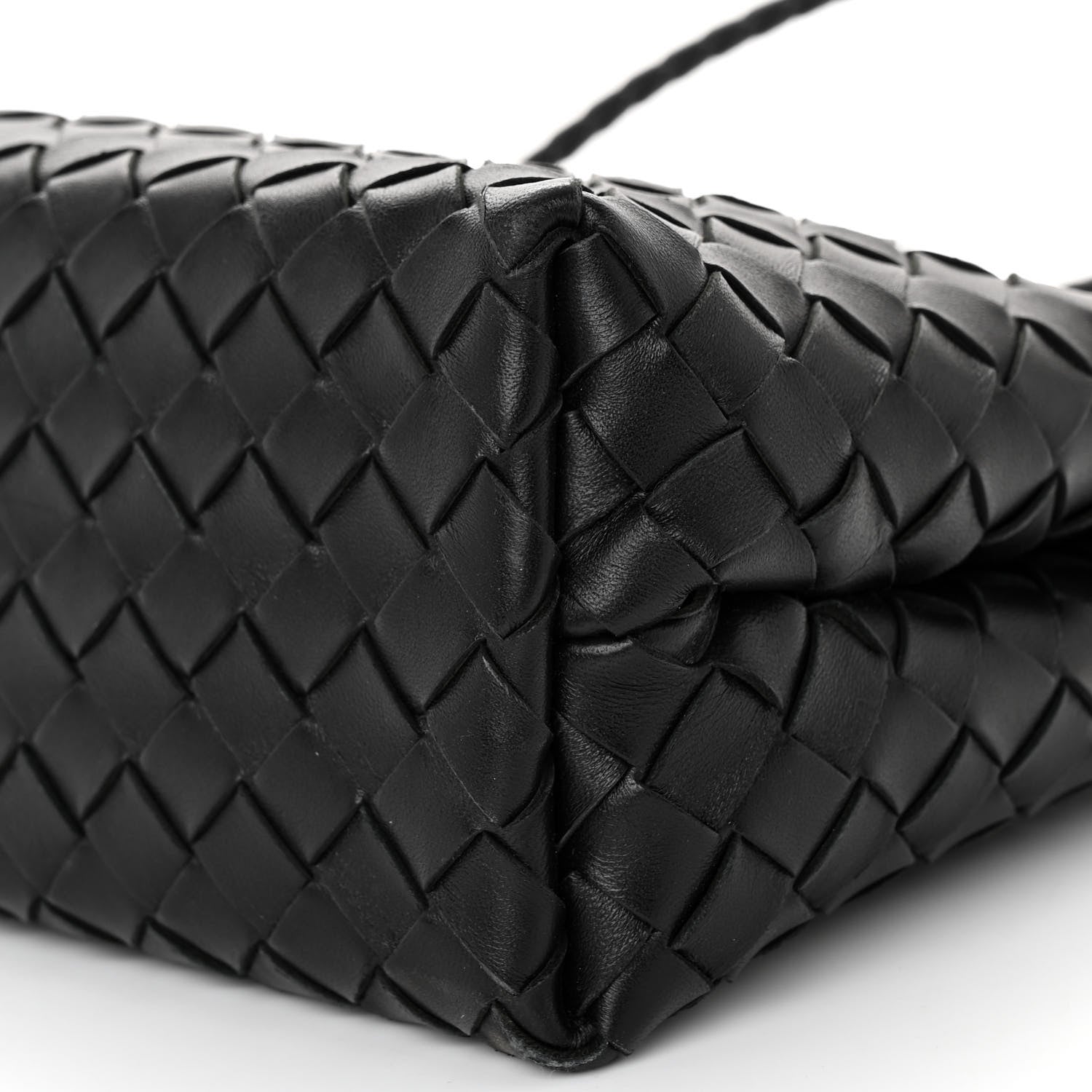 Bottega Veneta Nappa Intrecciato Small Andiamo Shoulder Bag Black 10 of 10