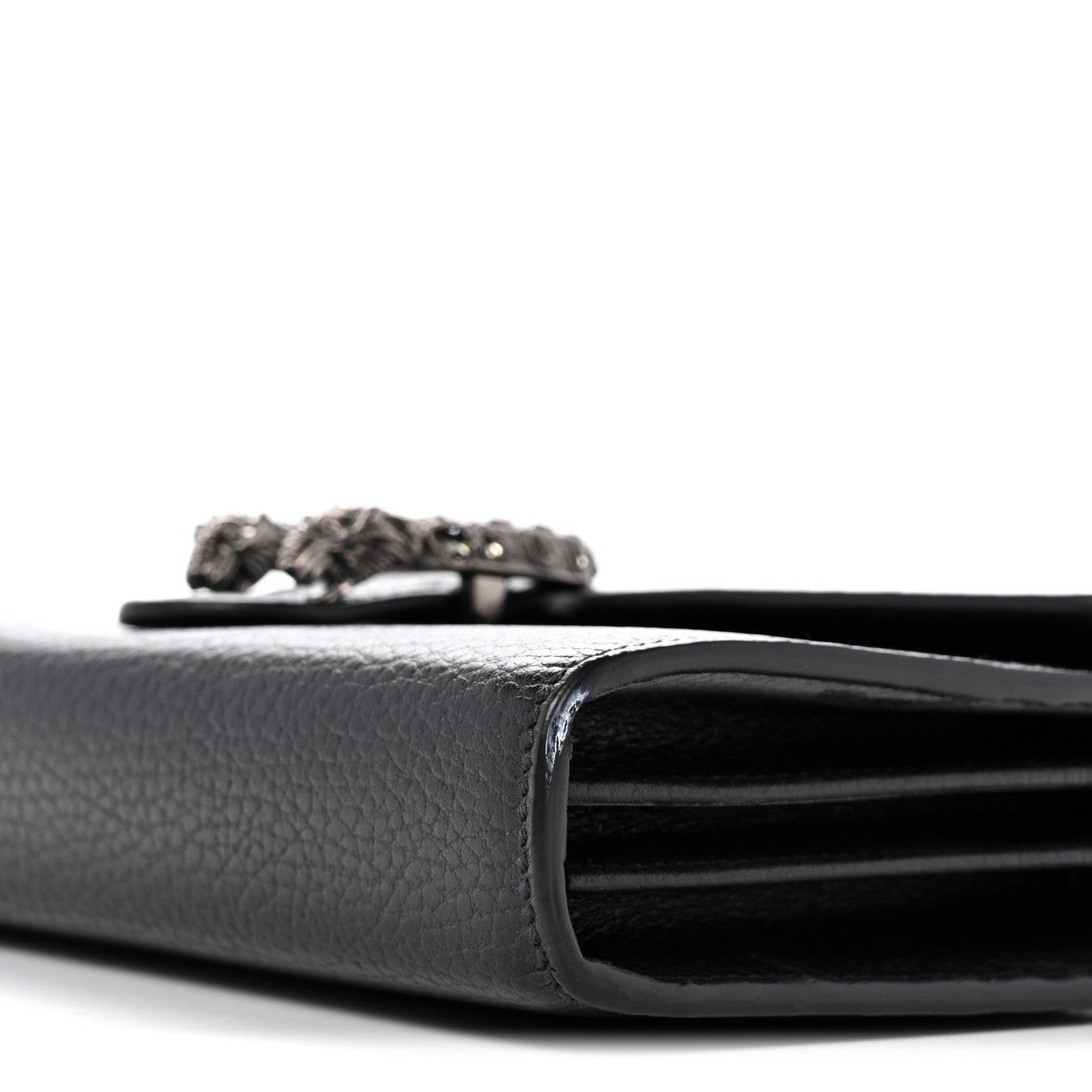 Gucci Calfskin Mini Dionysus Chain Wallet Black 10 of 11
