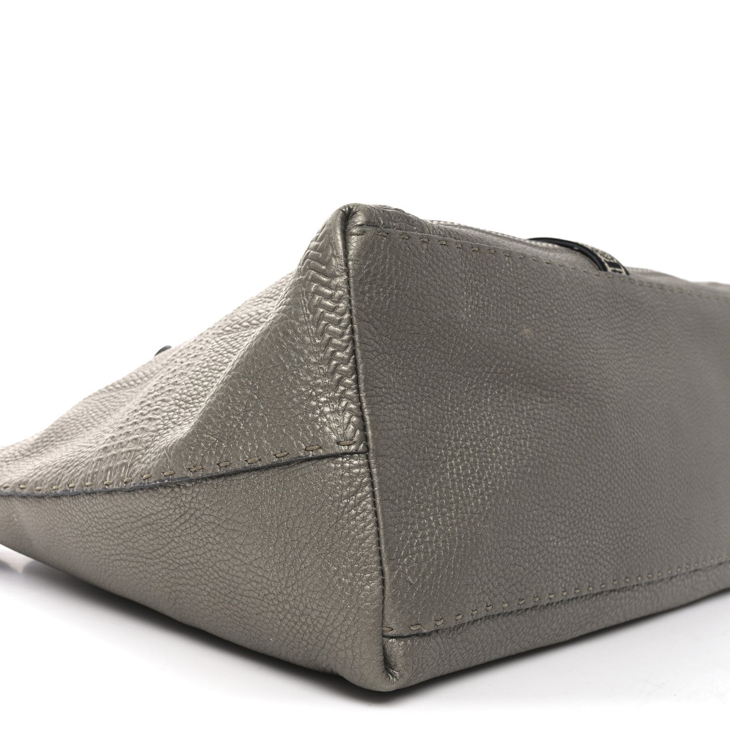 Fendi Cuoio Romano Selleria Large Villa Borghese Tote Peltro 9 of 11