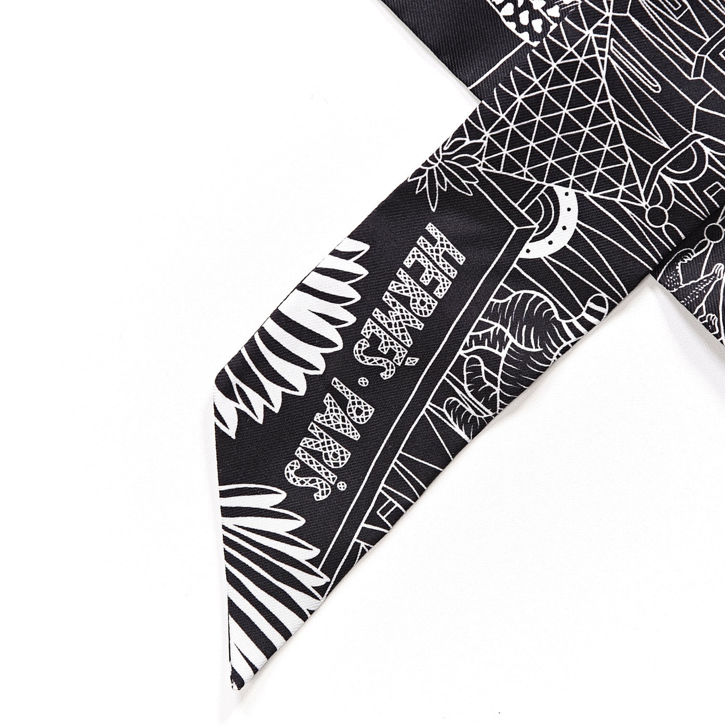 Silk Animapolis Twilly Black White