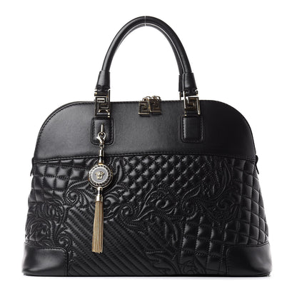 Versace Nappa Barocco Quilted Altea Vanitas Lady Athena Black 1 of 11