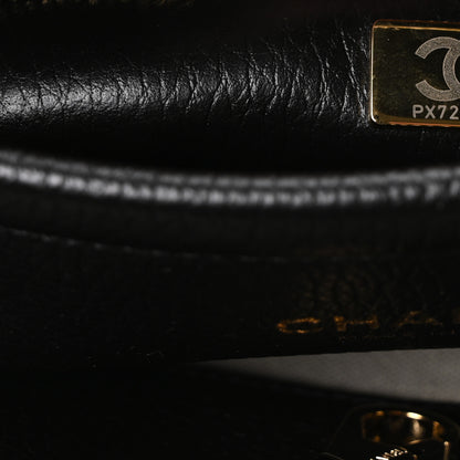 Chanel Grained Calfskin Boucle Urban Essentials Small Shopping Bag Ecru Black 7 of 11