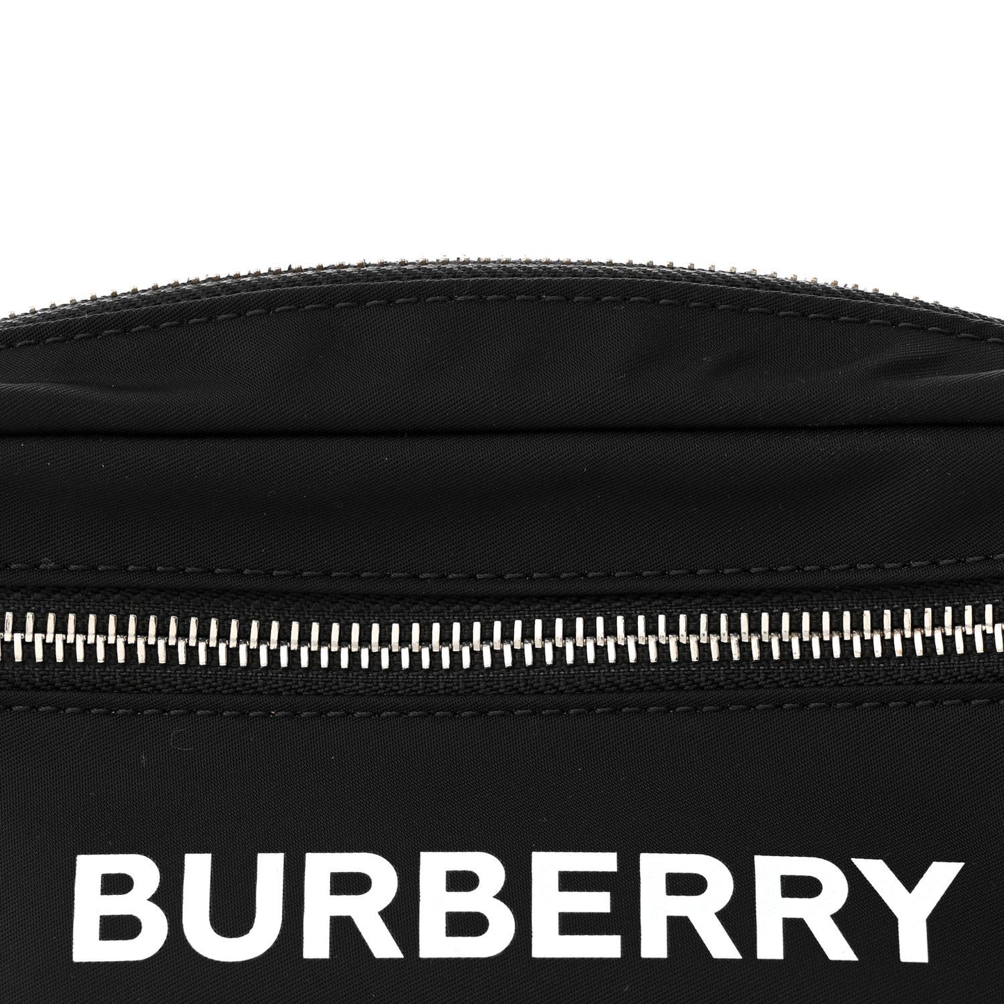 Econyl Logo Print Small Cannon Bum Bag Black