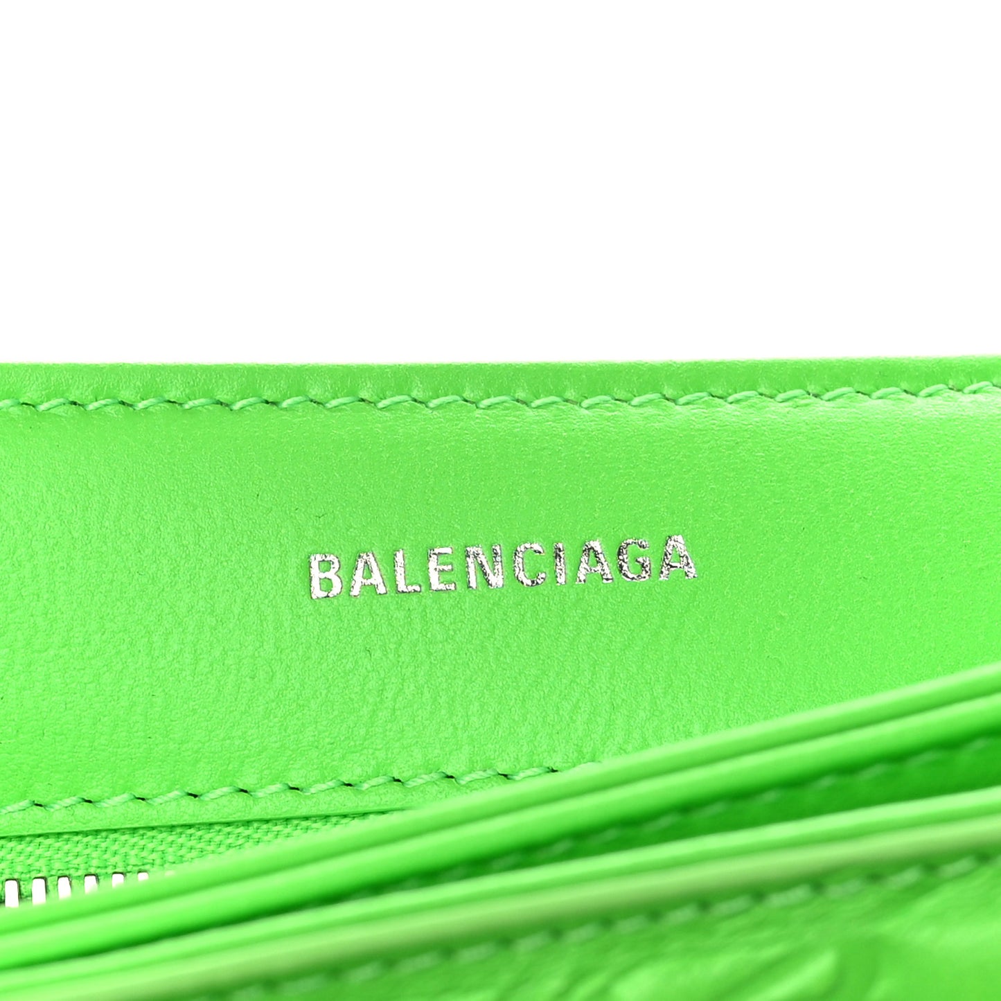 Nappa BB Monogram Embossed XL Triplet Bag Acid Green