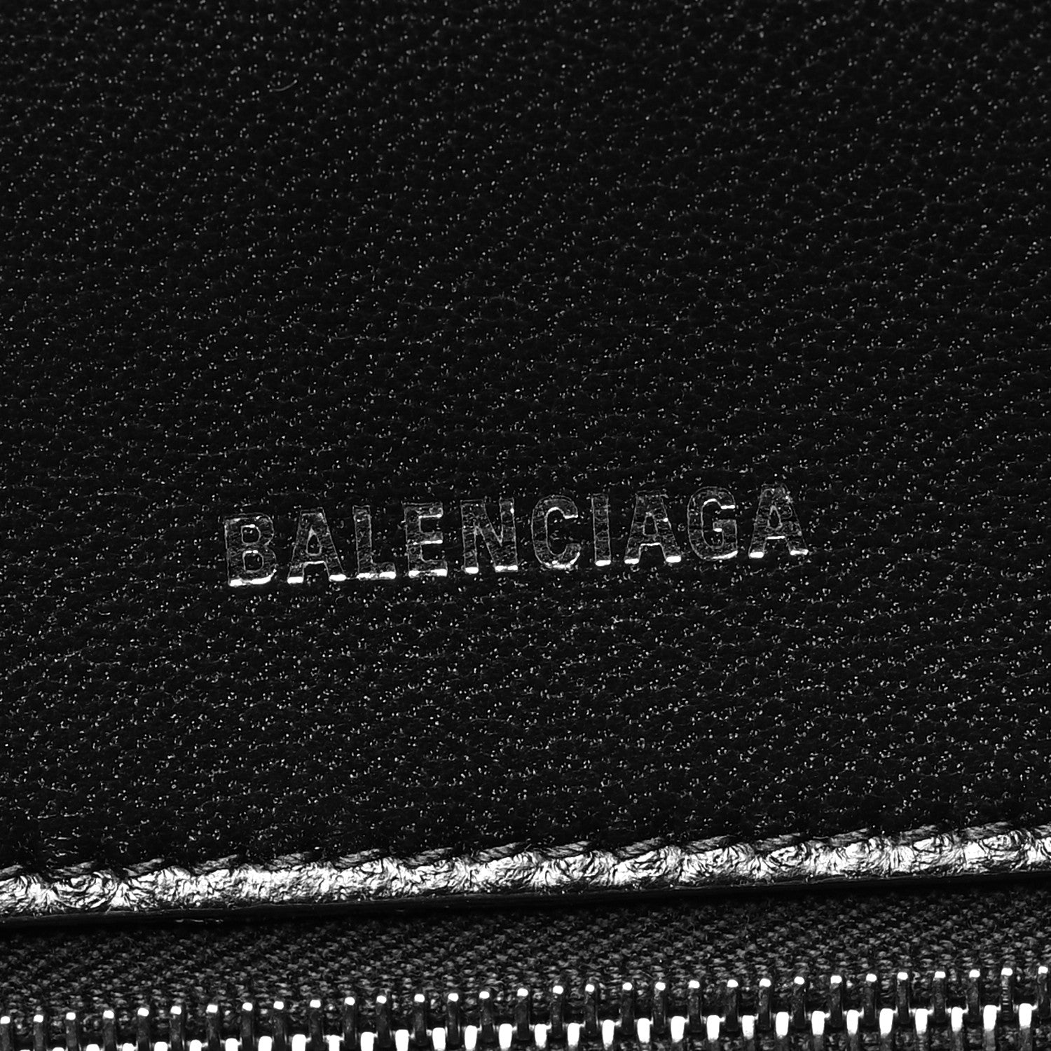 Balenciaga Grained Calfskin Small Hourglass Top Handle Bag Black 6 of 12