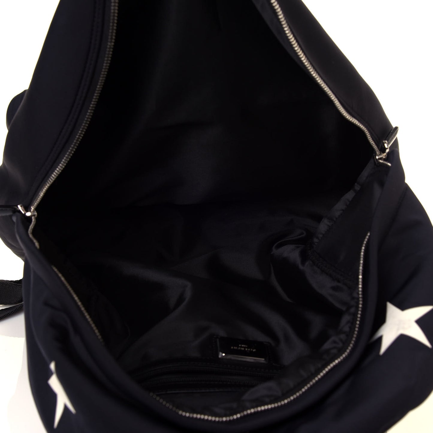 Neoprene Calfskin Star Backpack Black