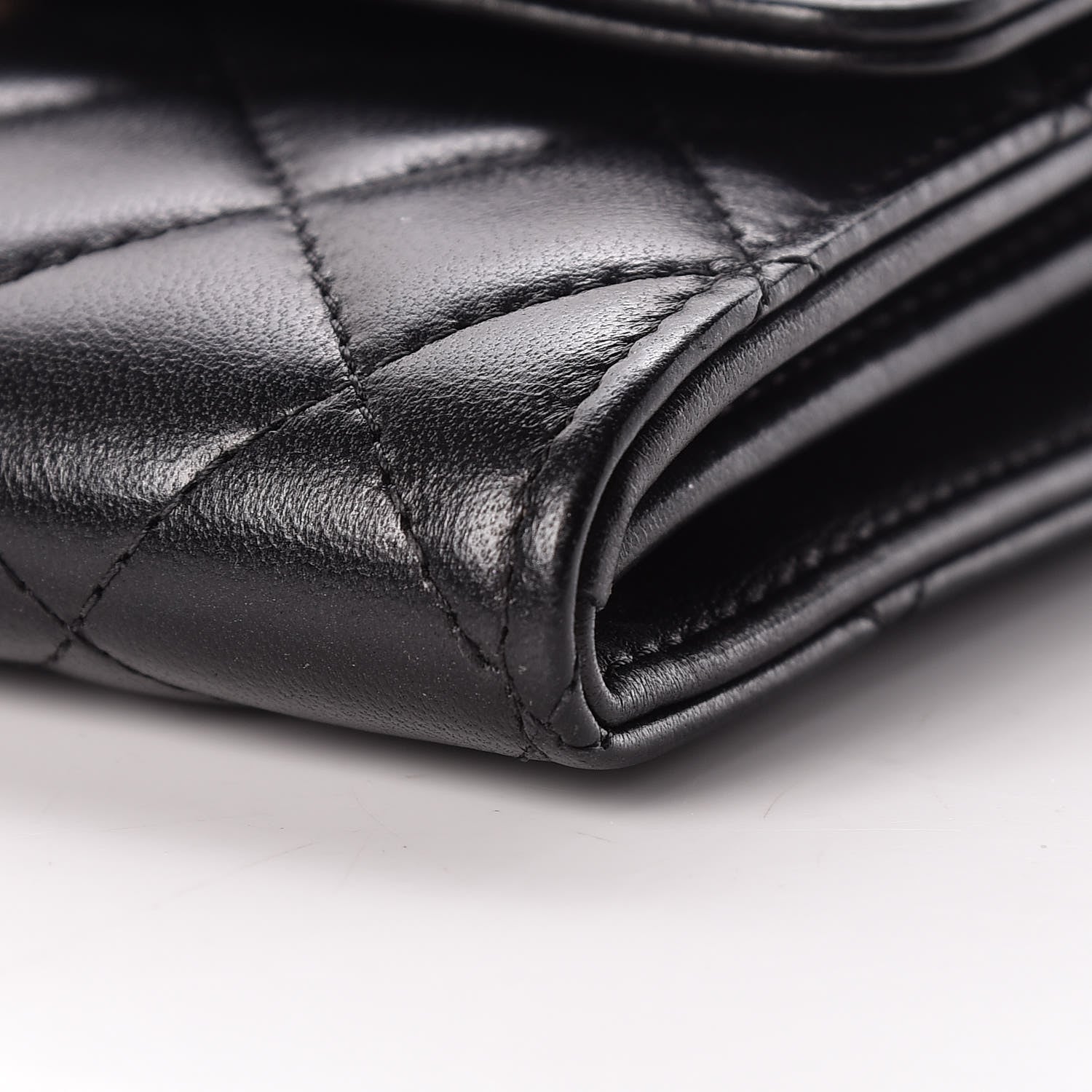 Chanel Lambskin Quilted Pearl Clutch With Chain Black 11 of 14