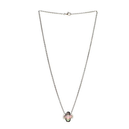 Van Cleef & Arpels 18K White Gold Gray Mother of Pearl Pure Alhambra Pendant Necklace 2 of 6