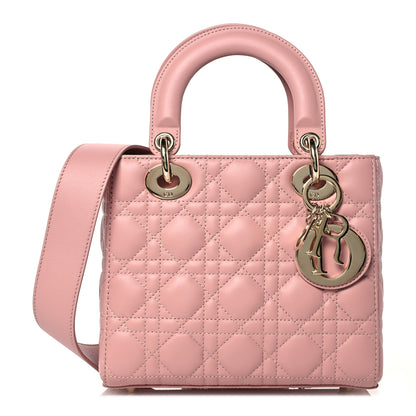 Christian Dior Lambskin Cannage Small My ABCDior Lady Dior Pink 1 of 12