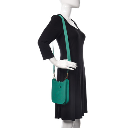 Hermes Taurillon Clemence Evelyne TPM Vert Verone 2 of 9