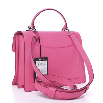 MCM Grained Calfskin Medium Patricia Park Avenue Satchel Sugar Pink 2 of 9