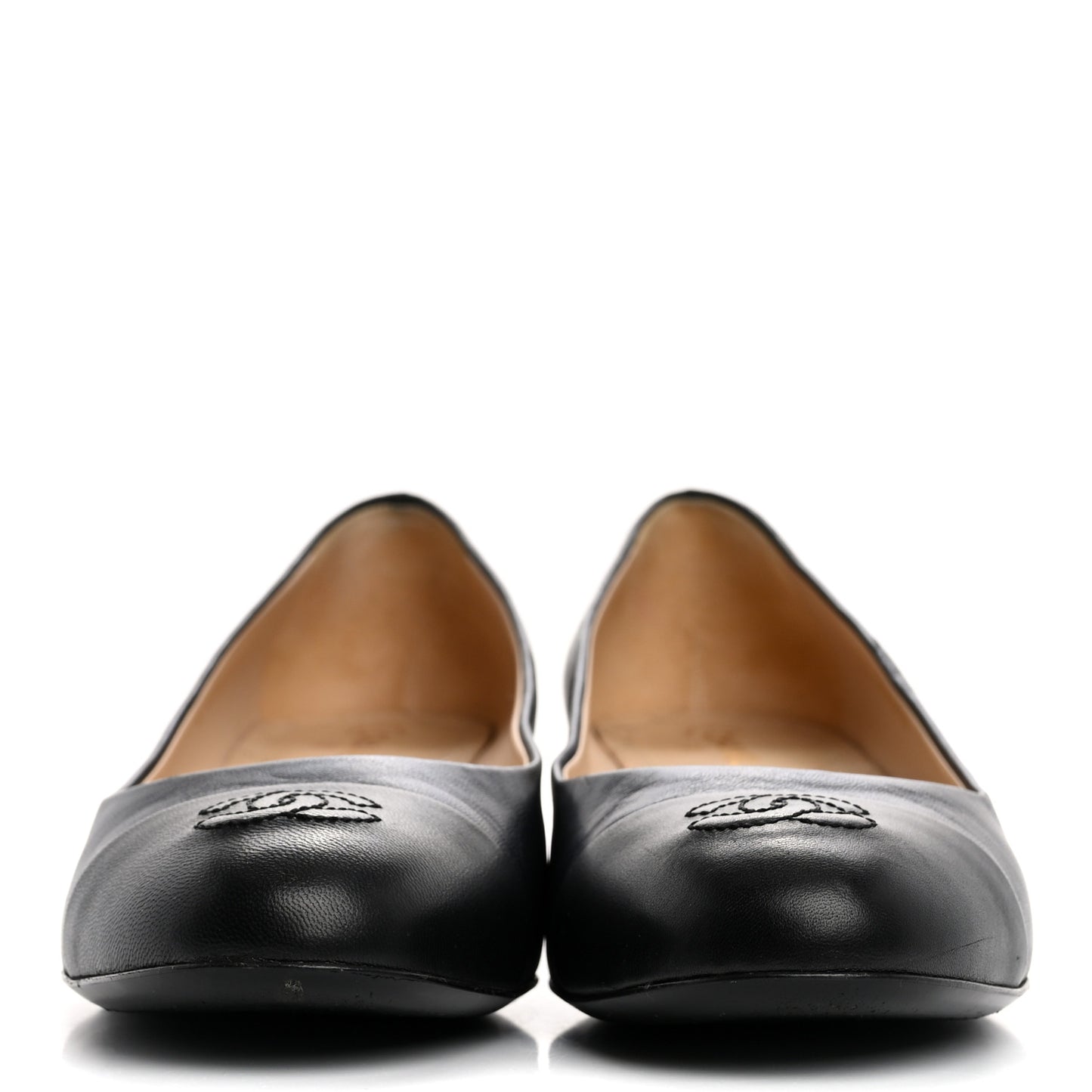Lambskin Cap Toe CC Pumps 39 Navy Black