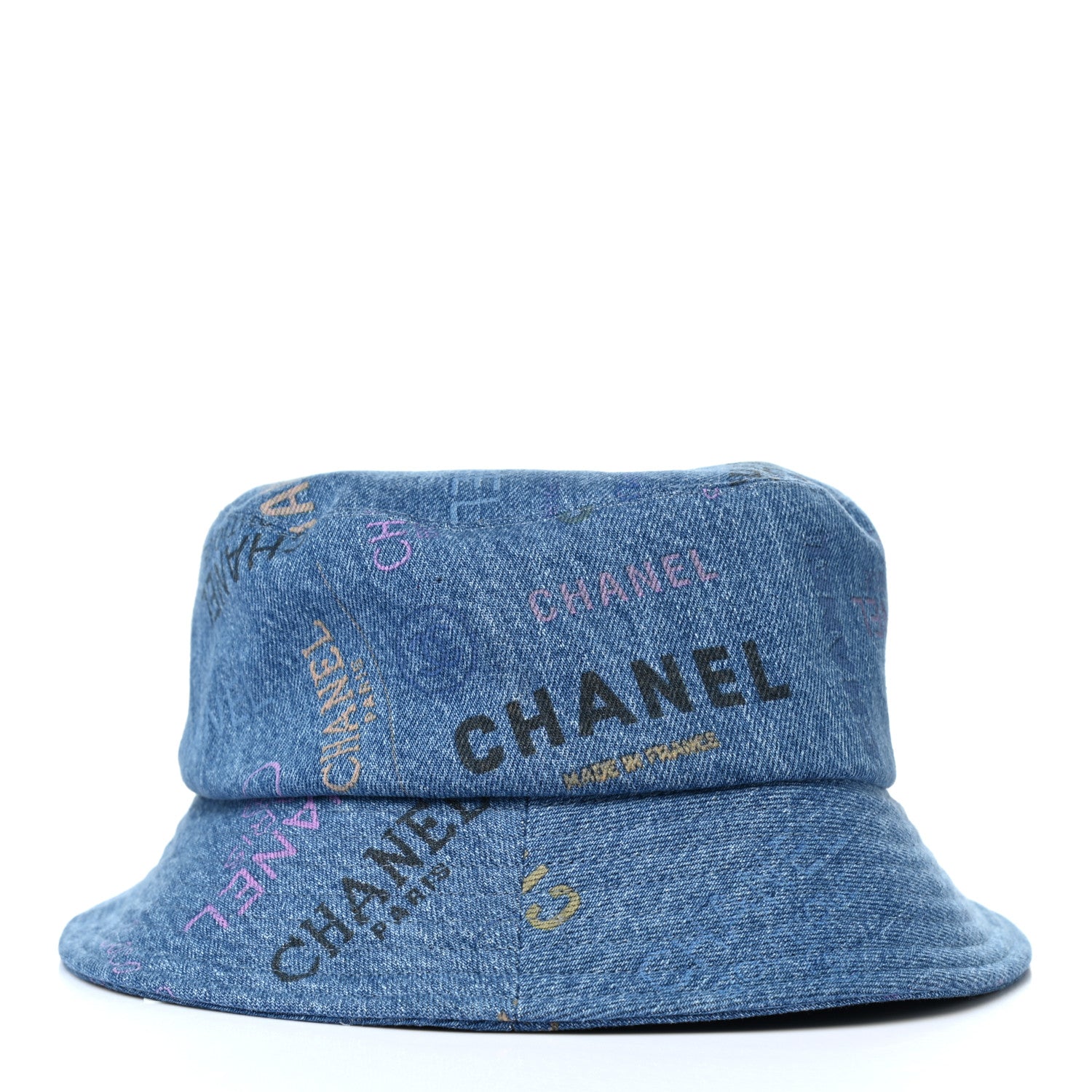 Chanel Denim Mood Cloche Bucket Hat L Blue 5 of 8