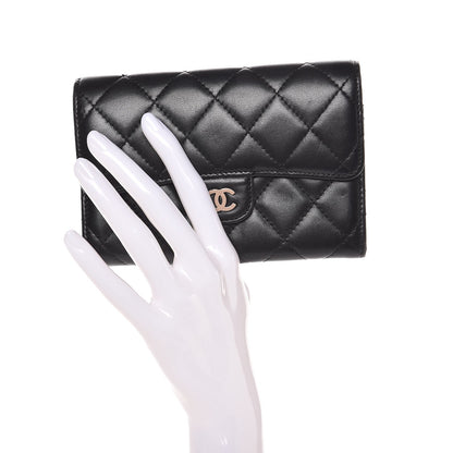 Chanel Lambskin Quilted Small Flap Wallet Black 2 of 11