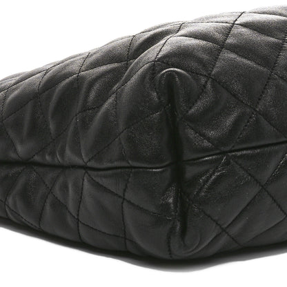 Saint Laurent Lambskin Quilted Maxi Icare Shopping Tote Black 10 of 11