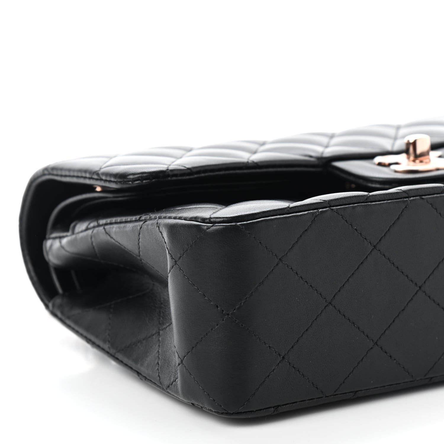 Chanel Lambskin Quilted Small Double Flap Black 5 of 8