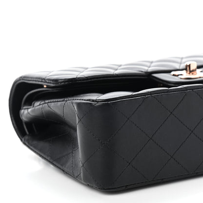 Chanel Lambskin Quilted Small Double Flap Black 6 of 10
