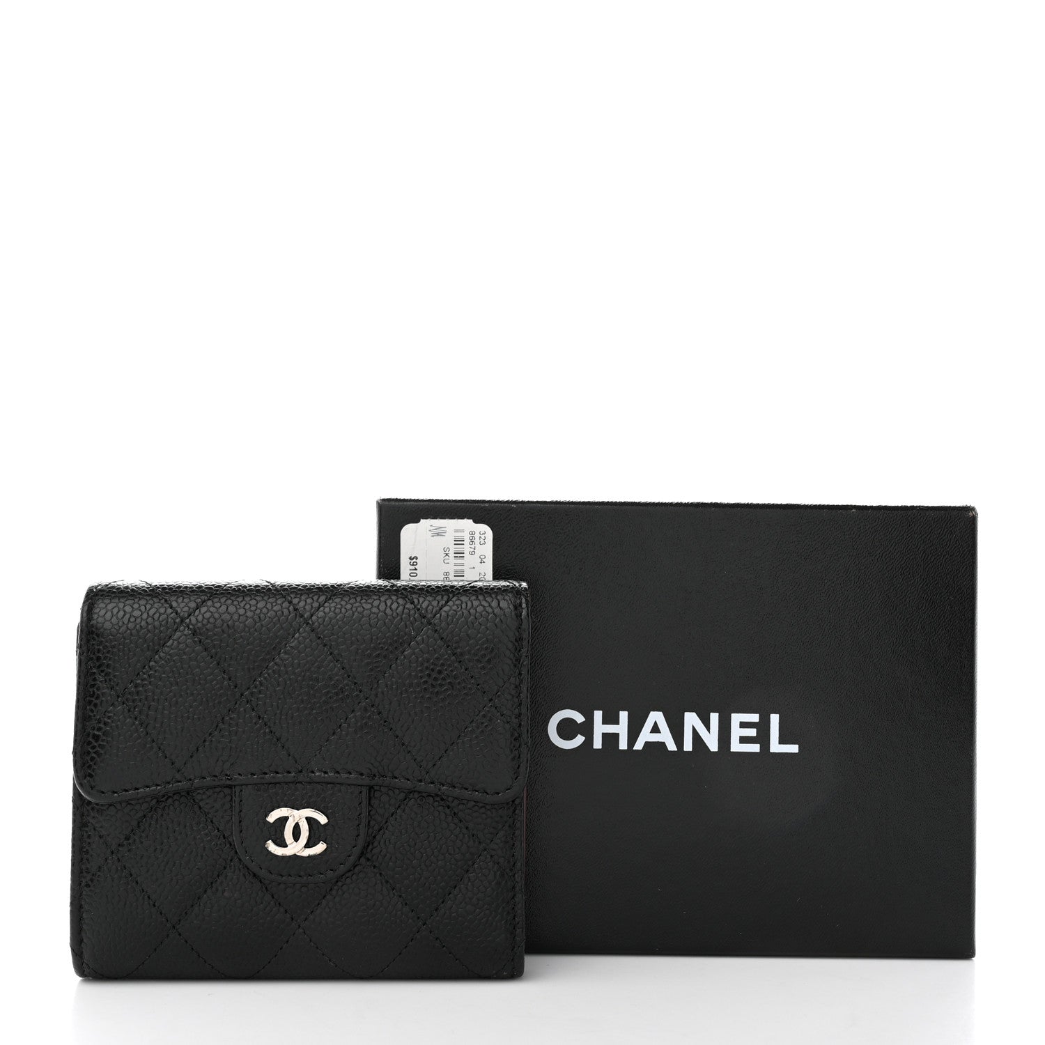 Chanel Caviar Quilted Compact Flap Wallet Black 11 of 11