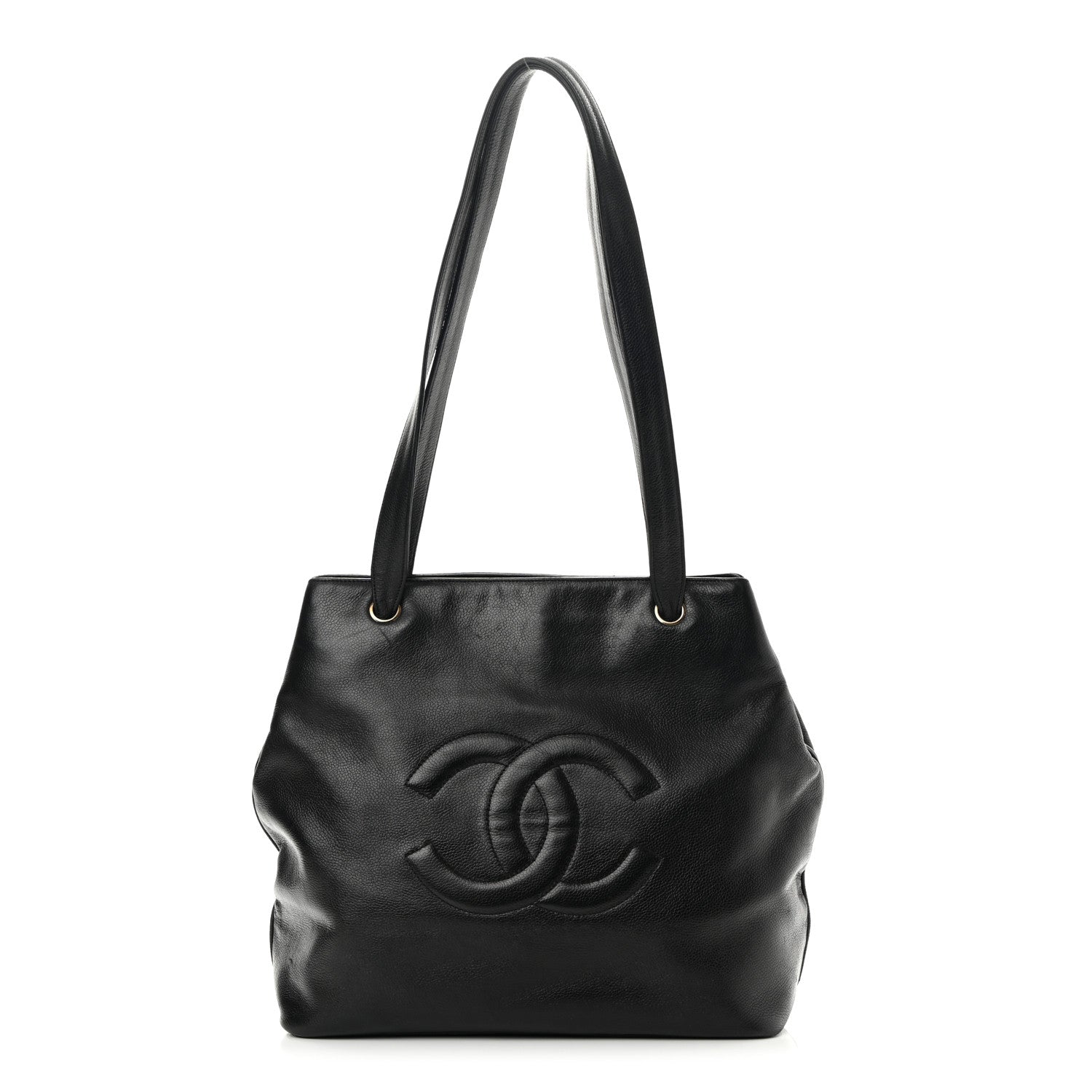 Chanel Caviar Large CC Shoulder Bag Black 1 of 18