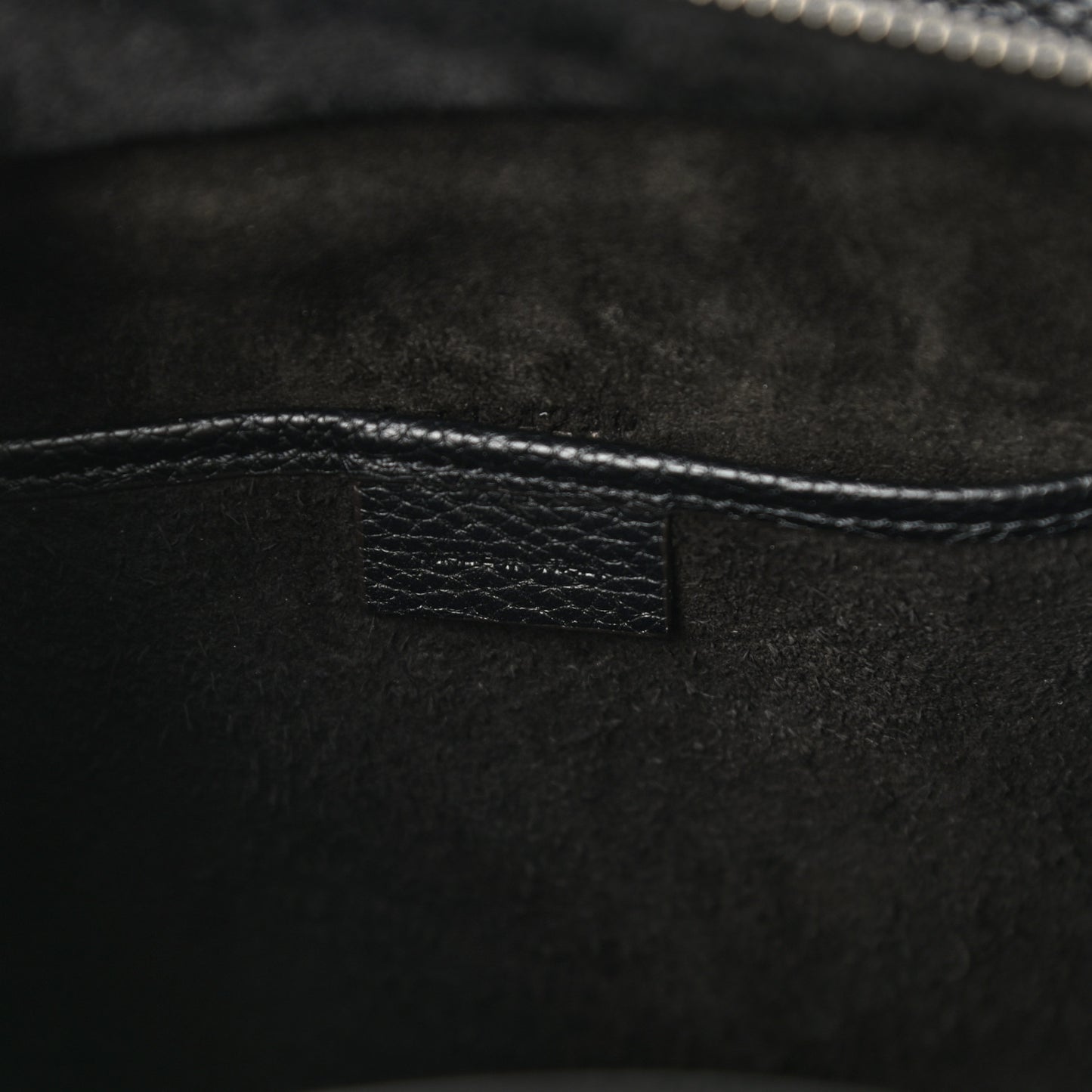 Drummed Calfskin Nano Luggage Black