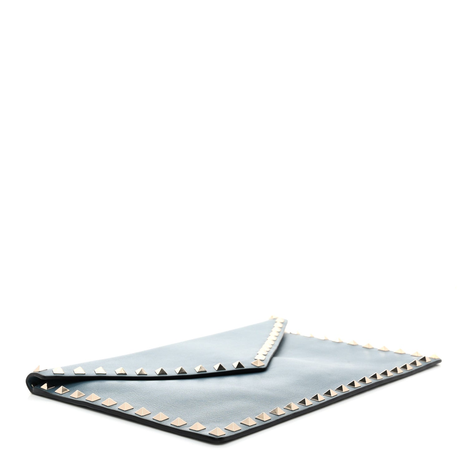 Valentino Garavani Vitello Large Rockstud Envelope Clutch Amadeus 4 of 6