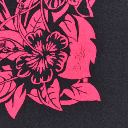 Hermes Cashmere Silk Jungle Love Tattoo Shawl 140 Bleu Noir Rose Vif 3 of 5