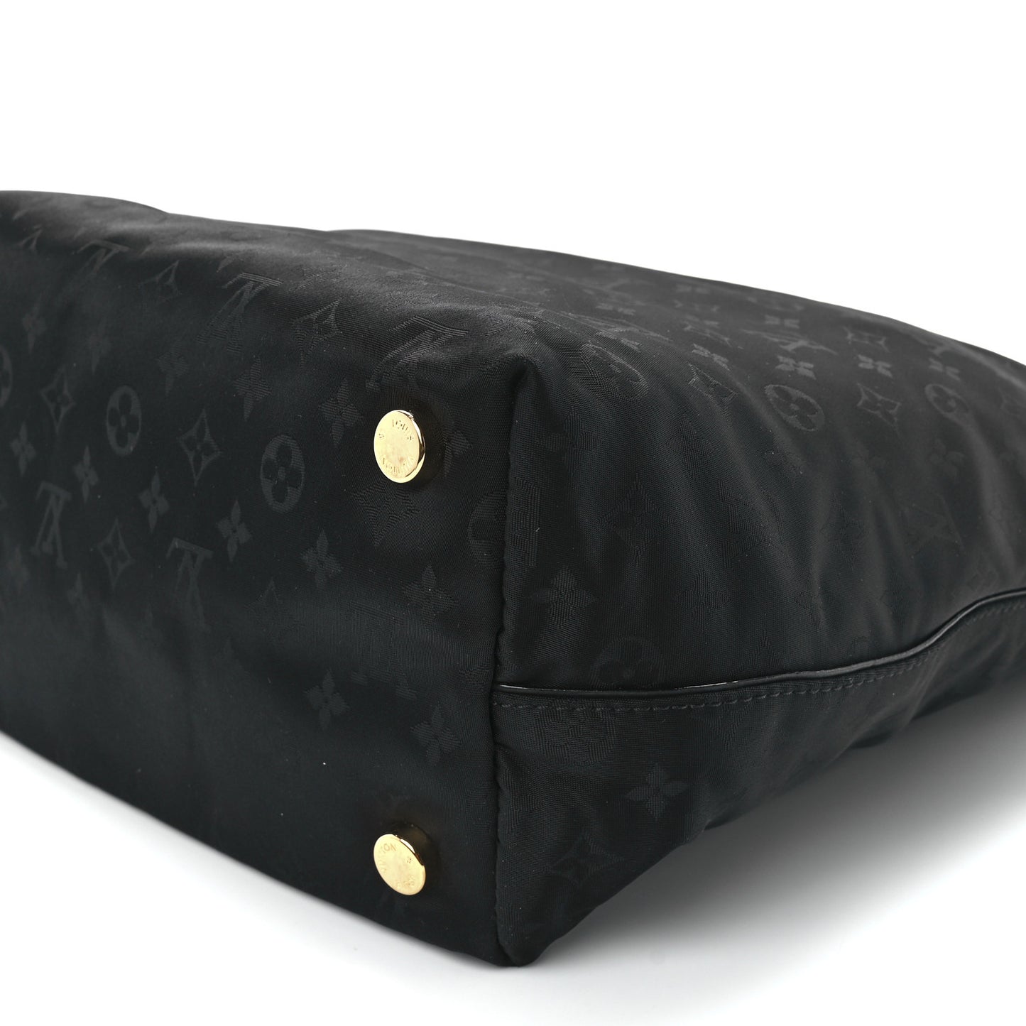 Monogram Nylon Desire Lockit Vertical MM Black