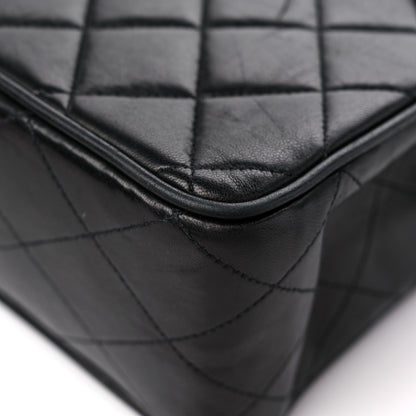 Chanel Lambskin Quilted XL Jumbo Single Flap Black 11 of 18