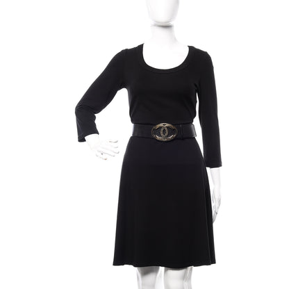 Chanel Calfskin CC Belt 85 34 Black 2 of 7