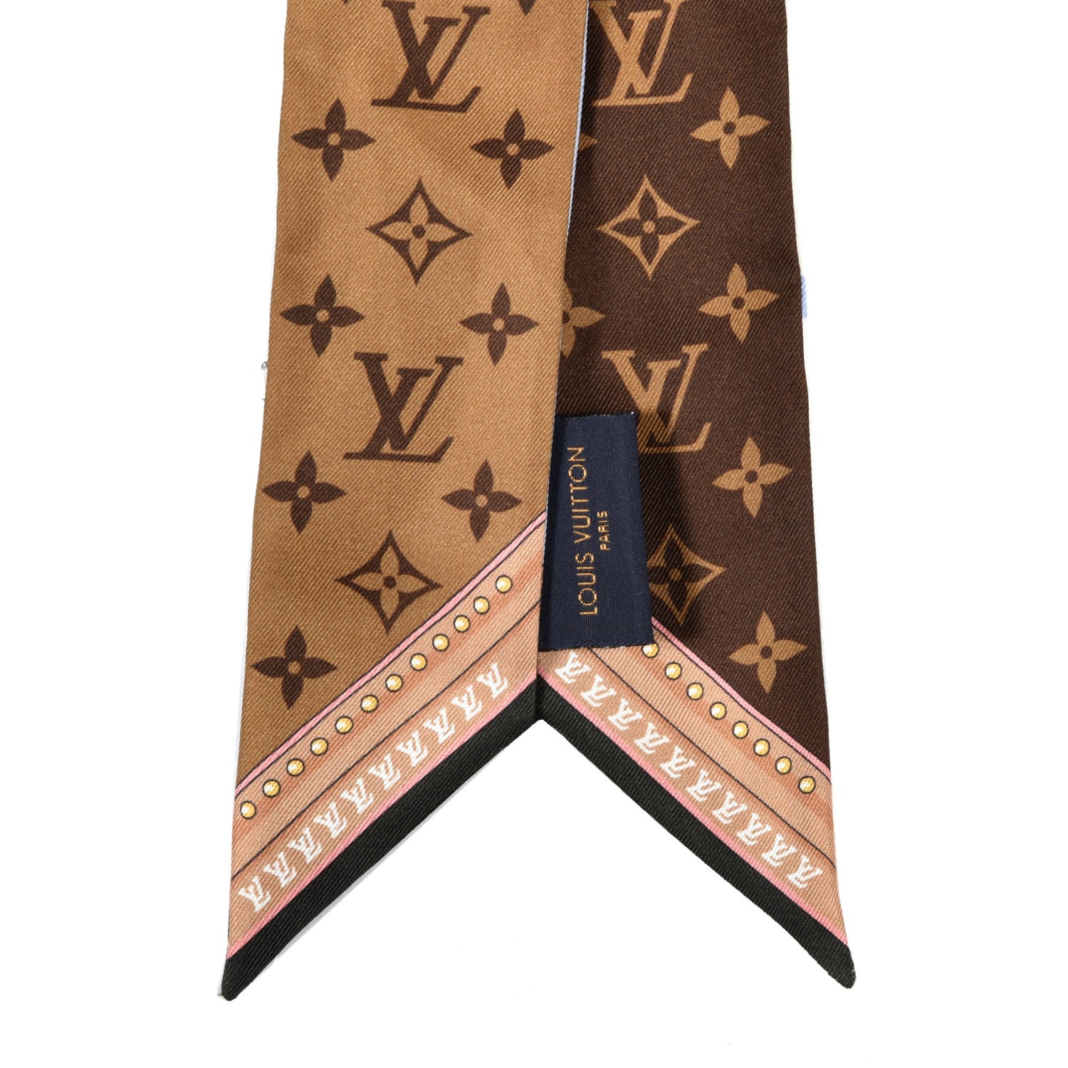 Louis Vuitton Silk Monogram Rising Confidential BB Bandeau Brown 2 of 4
