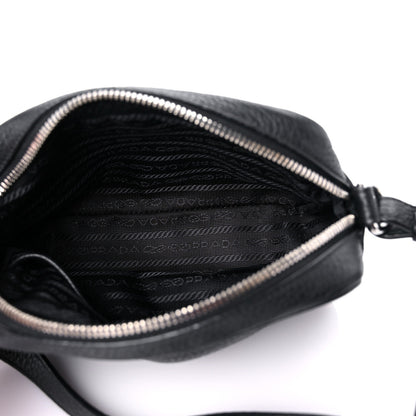 Prada Vitello Daino Mini Camera Crossbody Black 4 of 13