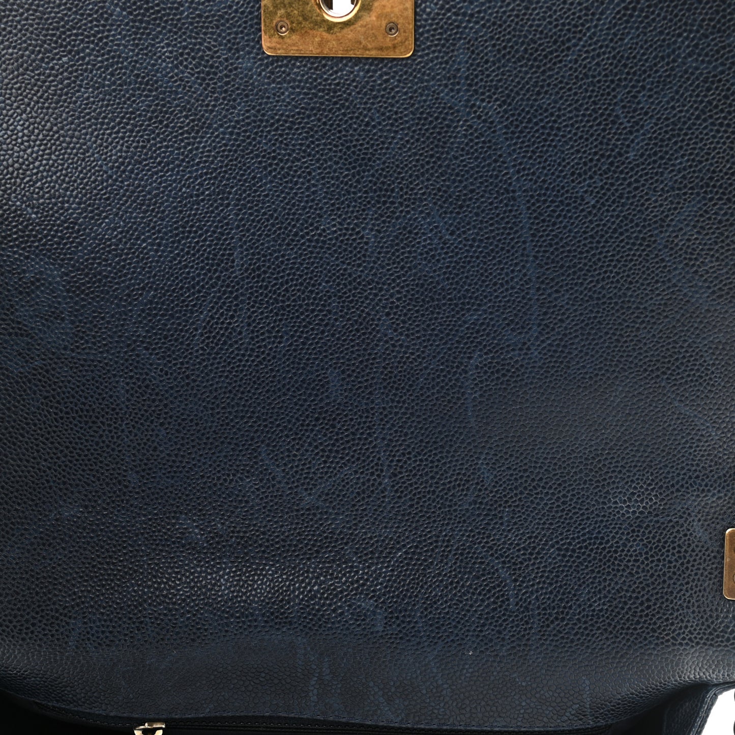 Pearly Caviar Quilted New Medium Boy Flap Navy