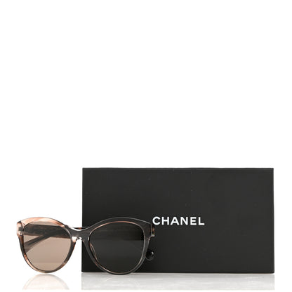 Chanel Acetate Pantos Logo Sunglasses 5458 Brown 7 of 7