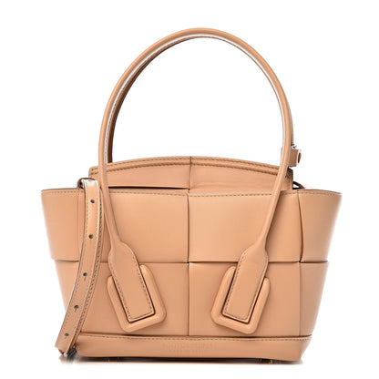 Bottega Veneta French Calfskin Maxi Intrecciato Mini Arco Nude 1 of 10