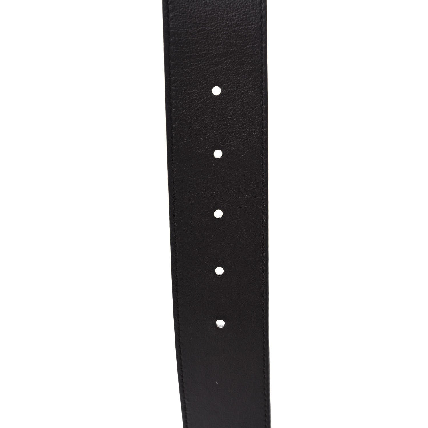 Gucci Textured Dollar Calfskin Double G 40mm Belt 85 34 Dark Cocoa 4 of 4