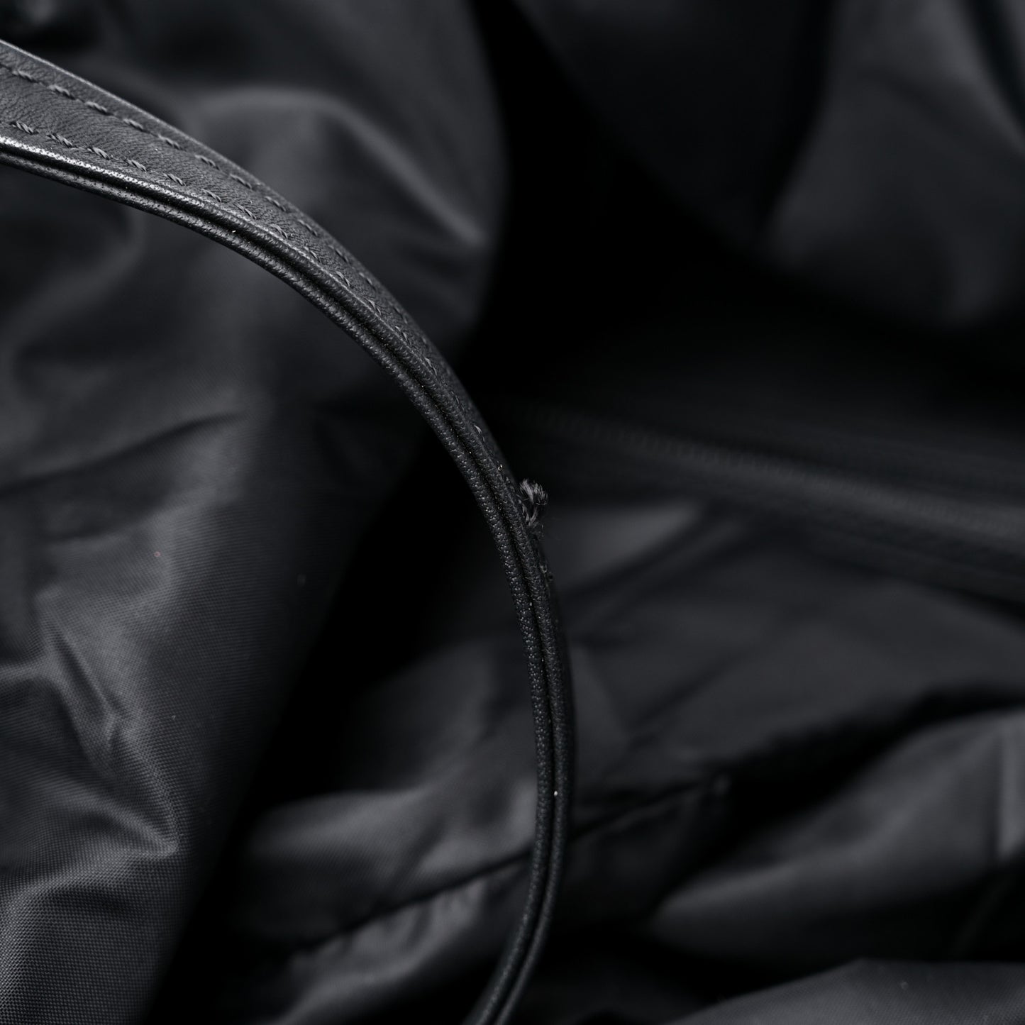 Wool Nylon Quilted Coco Neige Tote Black Ecru