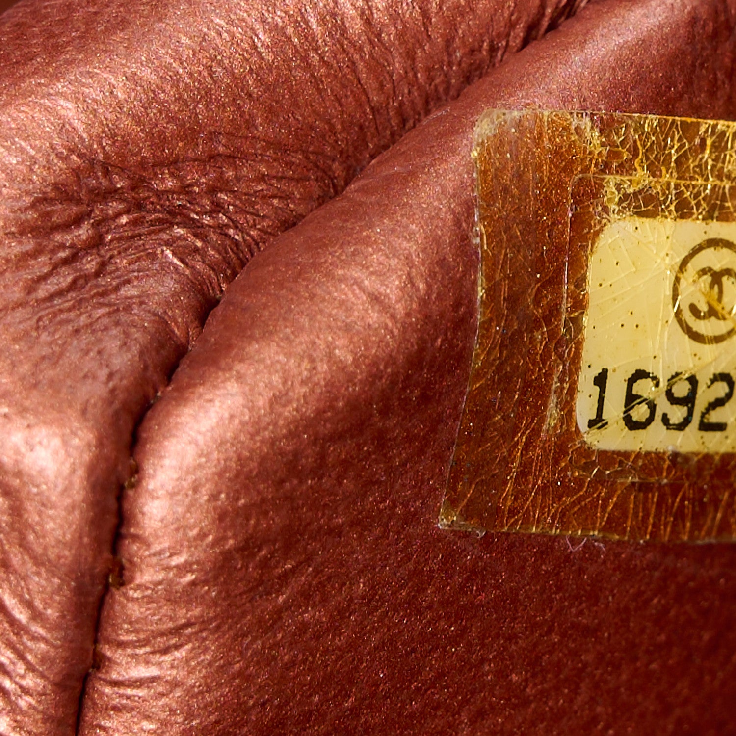 Chanel Metallic Lambskin Quilted Jumbo Double Flap Copper 8 of 11