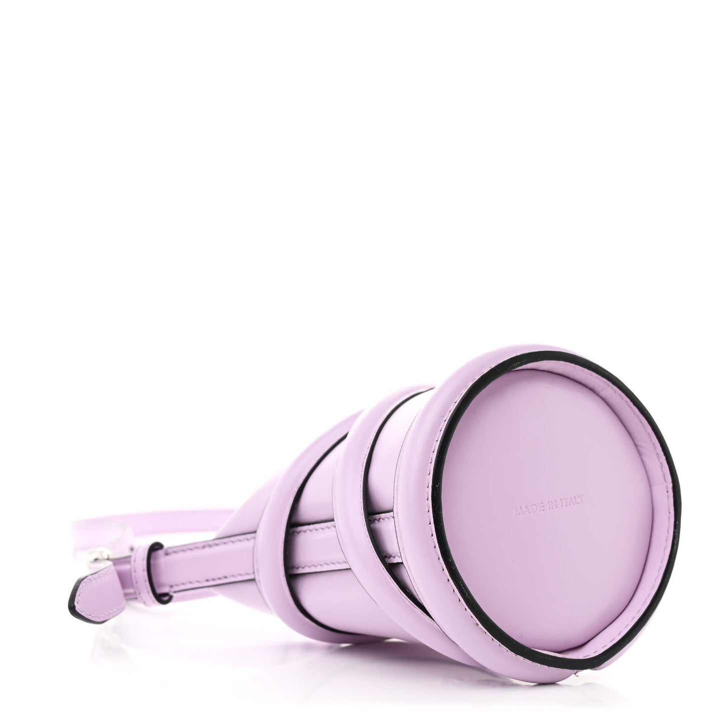 Calfskin Mini Curve Bucket Bag  Lilac