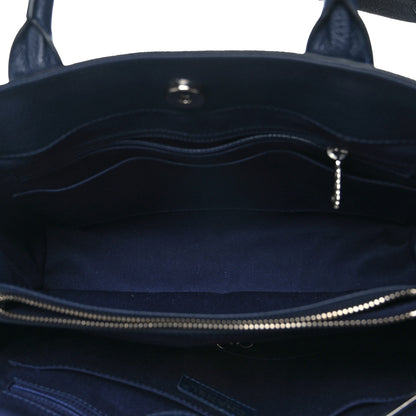 Chanel Grained Calfskin Small Neo Executive Shopper Tote Navy 6 of 11