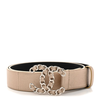 Chanel Metallic Calfskin CC Chain Belt 80 32 Gold 1 of 7