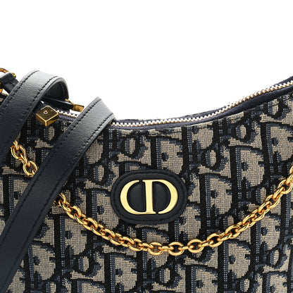 Christian Dior Oblique 30 Montaigne Diorling Mini Bag With Chain Blue 8 of 10