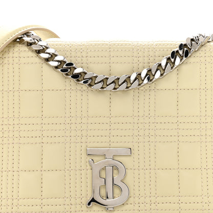 Burberry Lambskin Quilted Small Lola Bag Pale Vanille 8 of 12