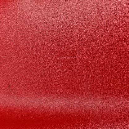 MCM Visetos Patricia Wallet On Chain Ruby Red 5 of 7