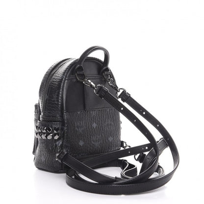 MCM Visetos Side Suds X-Mini Stark Bebe Boo Backpack Black 3 of 14
