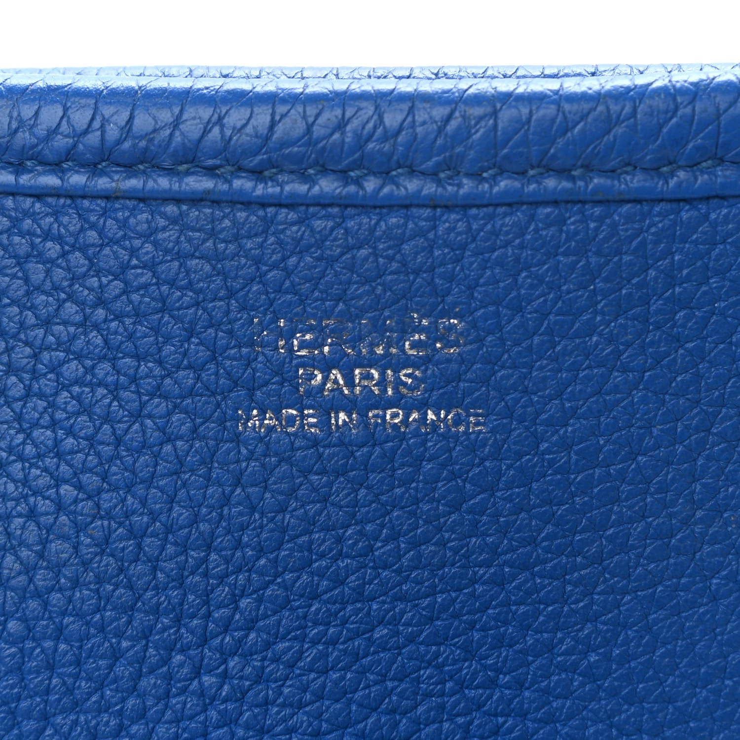 Hermes Taurillon Clemence Evelyne III PM Bleu Zellige 10 of 13